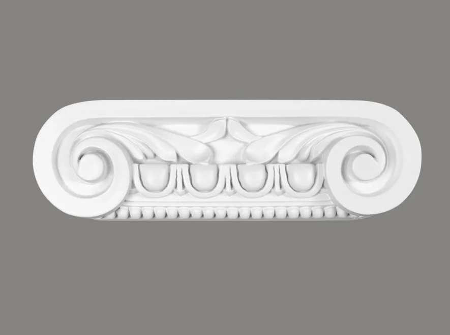 D3008 fehér pilaszter sapka