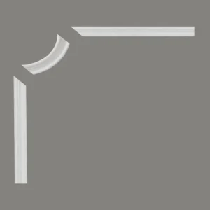 MD318-10 fehér festhető sarokdísz fali díszléchez